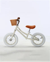 Load image into Gallery viewer, Baghera Speedster Fireman Baghera Classic Bicycle BALANCE BIKE Ivory White + Helmet