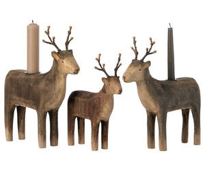 Maileg USA Stuffed Animals Reindeer Candle Holder, Large
