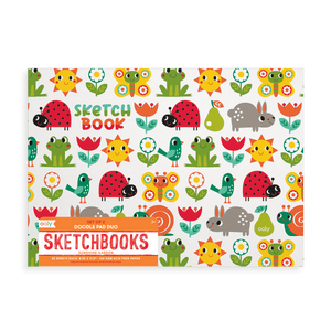 OOLY Sunshine Garden Doodle Pad Duo Sketchbooks - Set of 2 by OOLY