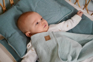 moimili.us Swaddle blanket Muslin "Gray" Baby Swaddle Blanket