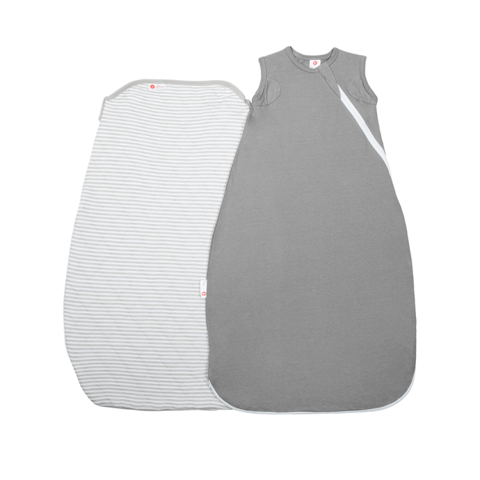 embé® Swaddle Grey and Stripe / Sleep Sack + Cover / Infant/Toddler (6-24 months) embé® Laylo Sleeper Sack™ DUO (Sheet + Comforter)