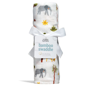 Rookie Humans Swaddle In The Savanna bamboo swaddle