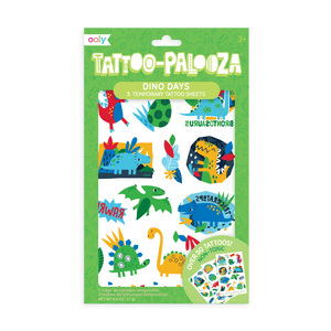 OOLY Tattoo-Palooza Temporary Tattoos - Dino Days - 3 Sheets by OOLY