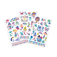 Load image into Gallery viewer, OOLY Tattoo-Palooza Temporary Tattoos - Mermaid Magic - 3 Sheets by OOLY