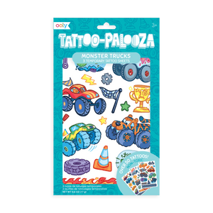 OOLY Tattoo-Palooza Temporary Tattoos - Monster Truck - 3 Sheets by OOLY