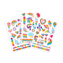 Load image into Gallery viewer, OOLY Tattoo-Palooza Temporary Tattoos - Over the Rainbow - 3 Sheets by OOLY