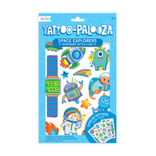 Load image into Gallery viewer, OOLY Tattoo-Palooza Temporary Tattoos - Space Explorers - 3 Sheets by OOLY