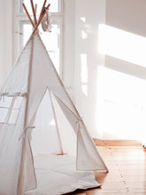 Load image into Gallery viewer, moimili.us Teepee tent “White” Linen Teepee Tent