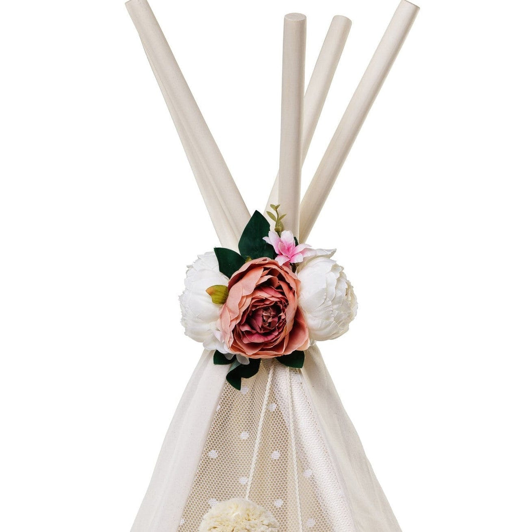 minicamp Tent Flowers Minicamp Peonies Flower Garland For Teepee Decoration - Teepee Accessory