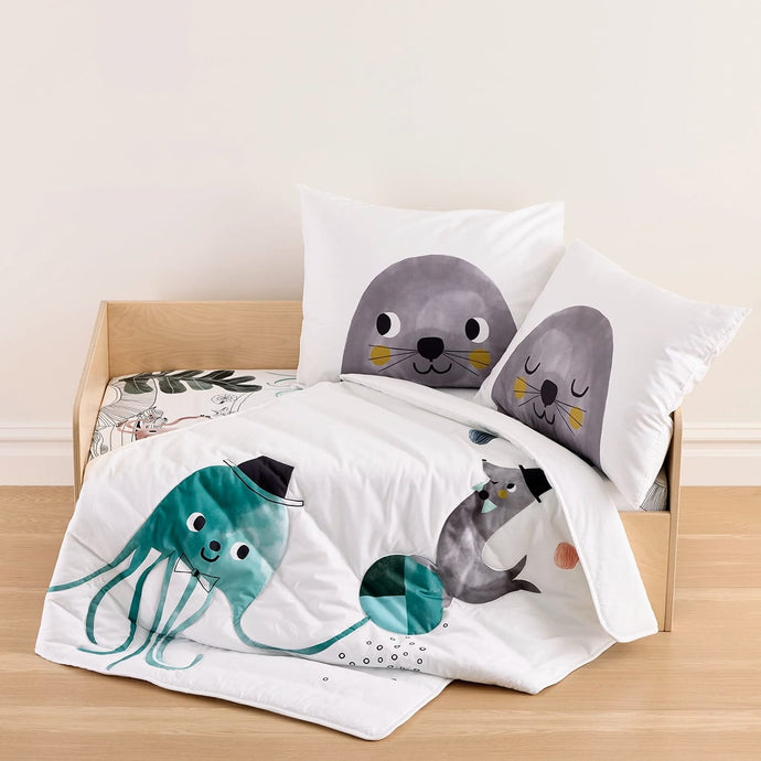 Rookie Humans Toddler Comforter Underwater Love Toddler Bedding Set