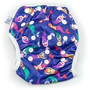 Beau & Belle Littles Toddler Size Mermaids Reusable Swim Diaper, Adjustable 2-5 Years by Beau & Belle Littles