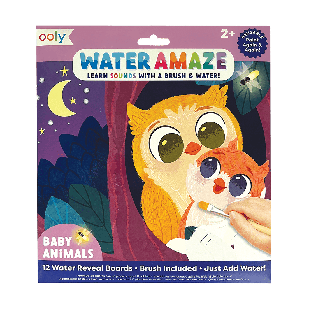 OOLY Water Amaze Water Reveal Boards - Baby Animals by OOLY