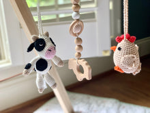 Load image into Gallery viewer, Aspen &amp; Maple Wooden Baby Gym - farm friends