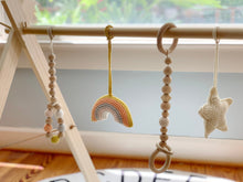 Load image into Gallery viewer, Aspen &amp; Maple Wooden Baby Gym - rainbow dreams