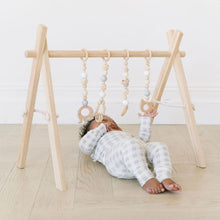 Load image into Gallery viewer, Poppyseed Play Wooden Baby Gyms Wooden Baby Gym | Gray and White Toys