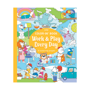 OOLY Work and Play Every Day Coloring Book by OOLY