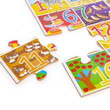 Load image into Gallery viewer, Bigjigs Toys 1-20 Floor Puzzle