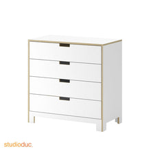 Load image into Gallery viewer, ducduc dresser white juno 4 drawer dresser