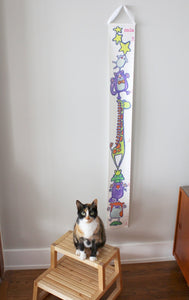 onceuponadesign.ca Animal Friends Canvas Growth Chart