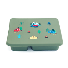 Load image into Gallery viewer, Austin Baby Collection Apparel &amp; Accessories Austin Baby Collection Silicone Bento Box Camper Sage Green