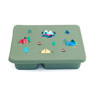 Austin Baby Collection Apparel & Accessories Austin Baby Collection Silicone Bento Box Camper Sage Green