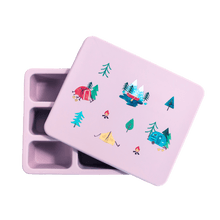 Load image into Gallery viewer, Austin Baby Collection Apparel &amp; Accessories Austin Baby Collection Silicone Bento Box Camper Violet