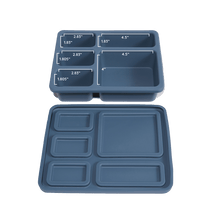 Load image into Gallery viewer, Austin Baby Collection Apparel &amp; Accessories Austin Baby Collection Silicone Bento Box Solid Newport Blue