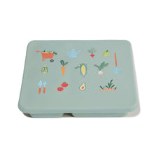 Load image into Gallery viewer, Austin Baby Collection Apparel &amp; Accessories Austin Baby Collection Silicone Bento Box Veggie Garden Robin&#39;s Egg Blue
