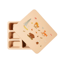 Load image into Gallery viewer, Austin Baby Collection Apparel &amp; Accessories Austin Baby Collection Silicone Bento Box Woodland Oat