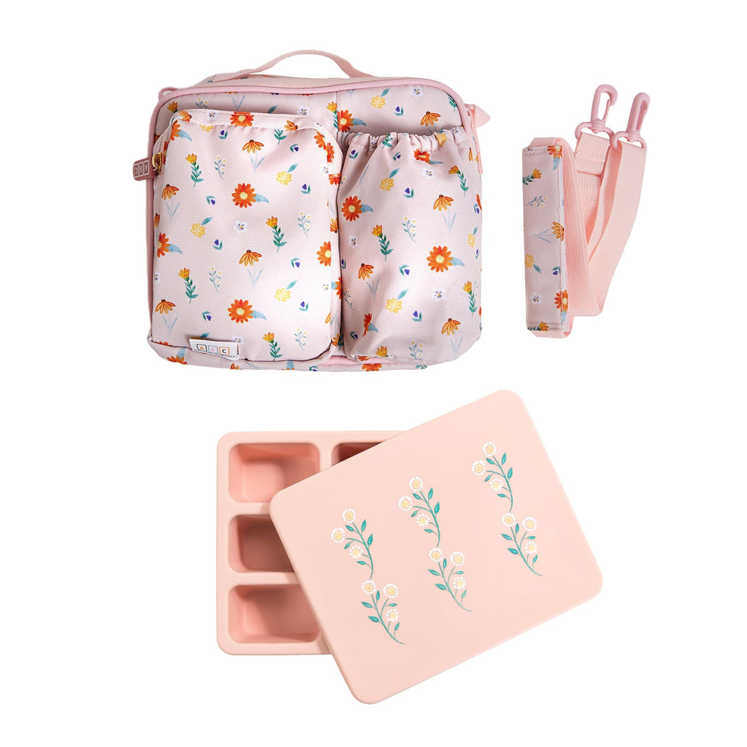 Austin Baby Collection Austin Baby Collection Bento and Lunch Bag Set Wildflower