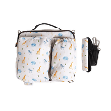Load image into Gallery viewer, Austin Baby Collection Austin Baby Collection Lunch Bag Safari Warm Cream