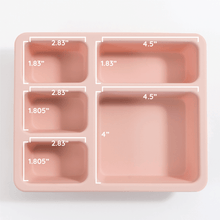 Load image into Gallery viewer, Austin Baby Collection Austin Baby Collection Silicone Bento Box Wildflower Ripe Peach