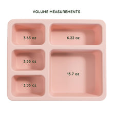 Load image into Gallery viewer, Austin Baby Collection Silicone Bento Box Wildflower Ripe Peach