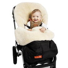 Load image into Gallery viewer, Elks and Angels Baby Gear Elks and Angels Snuggle Pod Sheepskin Footmuff in Buttermilk