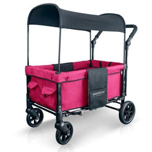 Load image into Gallery viewer, Wonderfold Wagon Baby Gear Fuchsia Pink Wonderfold Wagon W1 Multifunctional Double Stroller Wagon (2 Seater)