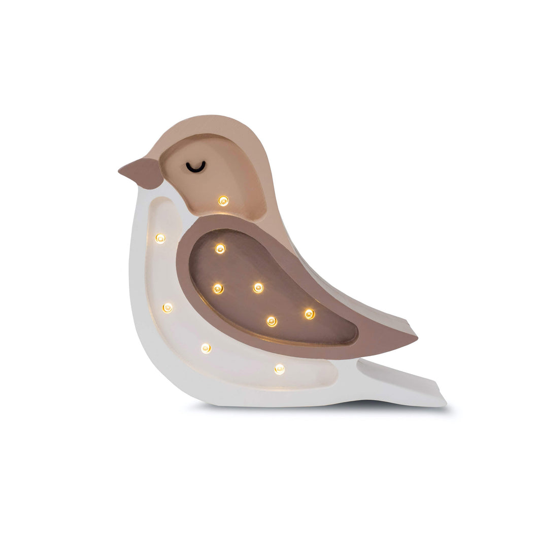 Little Lights US Baby & Toddler Coffee/Beige Little Lights Mini Bird Lamp