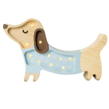 Load image into Gallery viewer, Little Lights US Baby &amp; Toddler Daisy On Blue Little Lights Mini Puppy Lamp