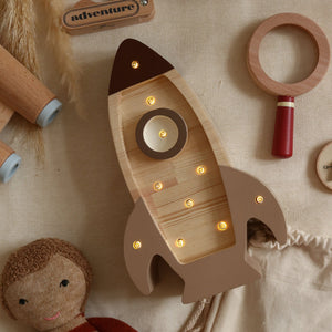 Little Lights US Baby & Toddler Little Lights Mini Rocket Ship Lamp