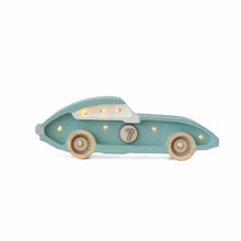 Load image into Gallery viewer, Little Lights US Baby &amp; Toddler Retro Blue Little Lights Mini Race Car Lamp