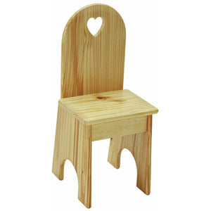 Little Colorado Baby Toys & Activity Equipment Natural Pine / Heart Cut Little Colorado Solid Back Chair