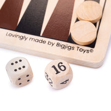 Load image into Gallery viewer, Bigjigs Toys Backgammon