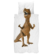 Load image into Gallery viewer, SNURK Bassinets Twin / Brown SNURK Dinosaur Duvet Cover Set