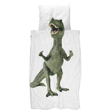 Load image into Gallery viewer, SNURK Bassinets Twin / Green SNURK Dinosaur Duvet Cover Set