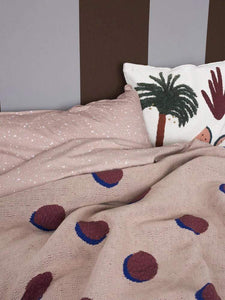 Ferm Living Bedding Ferm Living Double Dot Blanket - Rose