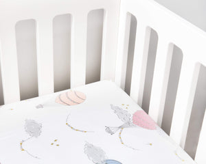 Gooselings Bedding Gooselings Touch The Sky Crib Sheet - Pink