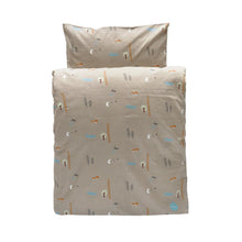 Load image into Gallery viewer, OYOY Bedding OYOY Happy Forest Bedding Junior - Light Brown