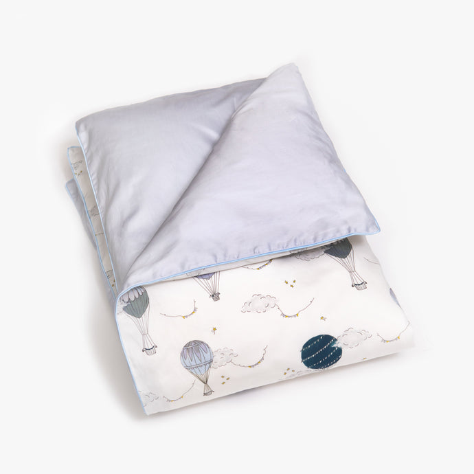 Gooselings Bedding Without Monogram Gooselings Touch The Sky Baby Duvet Set - Blue