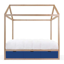 Load image into Gallery viewer, Nico and Yeye Beds And Headboards FULL / MAPLE / PACIFIC BLUE Nico and Yeye Domo Zen Bed with Drawers