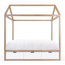 Load image into Gallery viewer, Nico and Yeye Beds And Headboards FULL / MAPLE / WHITE Nico and Yeye Domo Zen Bed with Drawers