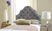 Load image into Gallery viewer, Safavieh Beds And Headboards Safavieh Arebelle Velvet Headboard - Pewter/Taupe
